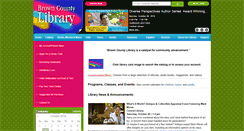 Desktop Screenshot of browncountylibrary.org
